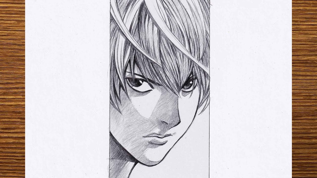 🍰 (tried) drawing L from Death Note #deathnote #lightyagami #deathnot