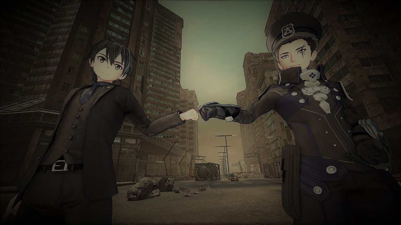 Fight in the town (debug camera) - SAO:Fatal Bullet