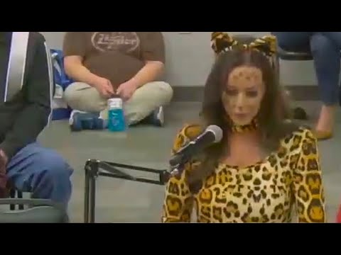Woman Dressed As Cat Makes School Board Look Like Fools