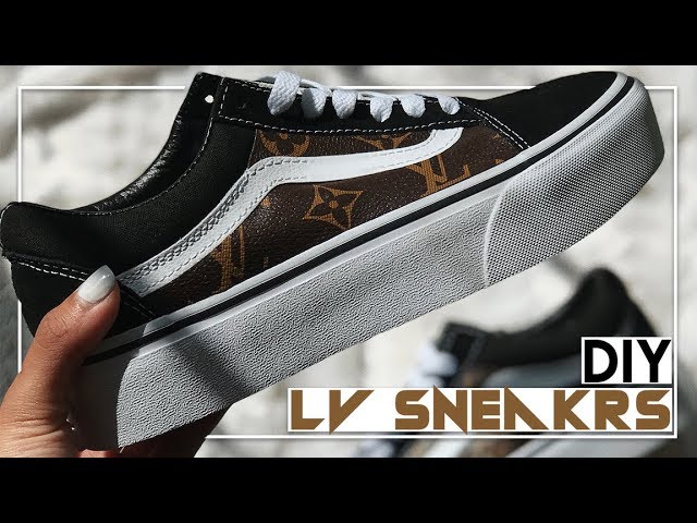 Reflective Louis Vuitton Custom Vans – Tori's Custom Art