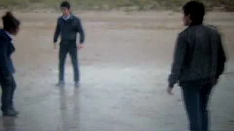 Christopher Mead running to grab Finn from running...