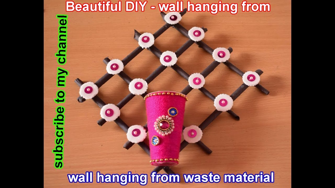 How To Make Wall Hangings With Waste Material