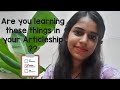 Things to be learnt during Articleship