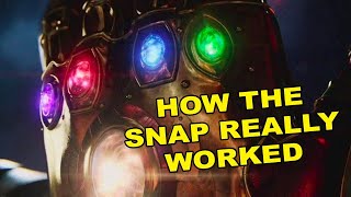 Avengers: Endgame - How Thanos' Snap ACTUALLY Worked
