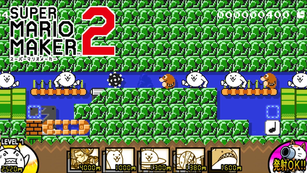 A perfect reproduction of The Battle Cats! [Mario Maker 2] - YouTube