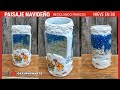 IDEA FRASCOS: PAISAJE NAVIDEÑO -DIY decoupage