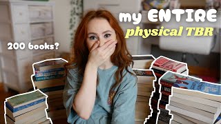 my entire physical TBR (150+ books)