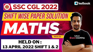 SSC CGL Previous Year Solved Paper Maths | Day 3 | SSC CGL Maths Solved Paper 2022 | By Nitish Sir