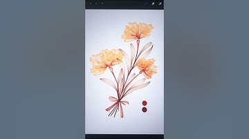 Easy Procreate Watercolor Flower Brush Set