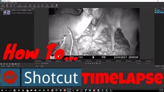 How to make timelapse video with images using shotcut