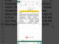 Calculate Working Hours in Excel #excel