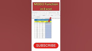 MOD() Function in Excel#Excel MOD() Formula#Excel#excelformula#exceltutorial#shorts#viral#excel