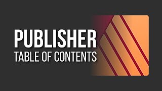How to Make a Table of Contents in Affinity Publisher