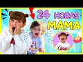 🍼 24 HORAS SIENDO MAMÁ de UN BEBÉ REAL 😲 MAMA por un DÍA del HERMANITO PEQUEÑO de INDY