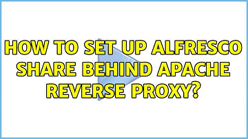 How to set up Alfresco Share behind apache reverse proxy?