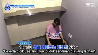 [INDO SUB] Produce X 101 Lee jin Hyuk get frustated in Turtle Ship Group