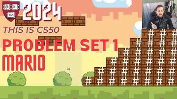 CS50 Mario Week 1 Solution 2024. Step by Step for completing Problem set 1 - Mario for Beginners.