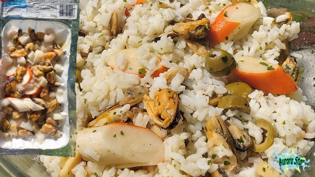 Ricetta Insalata di riso di mare con frutti di mare surgelati YouTube