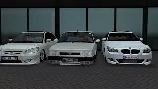LFS - BMW E60, HONDA S2000 & VTEC 2, DOĞAN SLX PİYASA