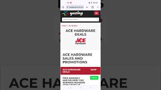 Ace Online Coupon #acehardware