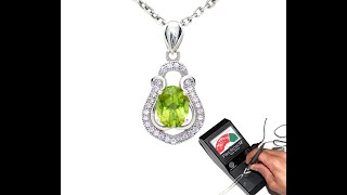 دلاية زبرجد اخضر طبيعي Peridot جوهرة الشمس