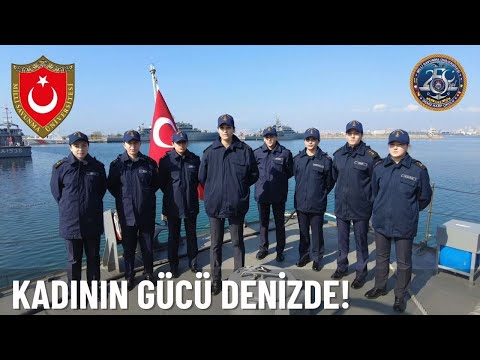 Kadının gücü denizde!