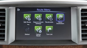2018 INFINITI QX60 - Route Menu (if so equipped)