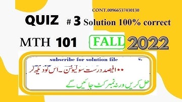 mth 101 quiz 3 fall 2022|mth101 quiz 3 fall 2022