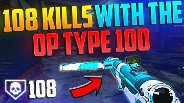 108 Kills With The OP Type 100! Best Type 100 Class? (Vanguard Respawn)