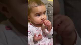 Eating a strawberry 🍓 at first time😁