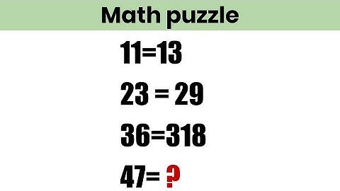Math puzzle with solution #64 I Maths puzzles with answers