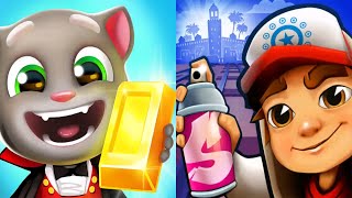 Subway Surfers MARRAKESH 2021 vs Talking Tom Gold Run - iPad Gameplay 2021 screenshot 5