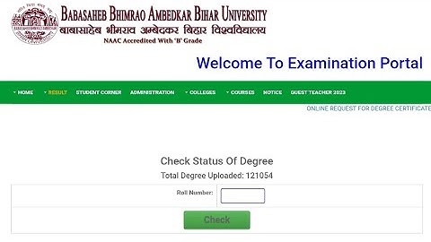 BRABU Degree Certificate status.