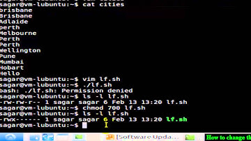 How to change the permission of file in Linux Shell terminal