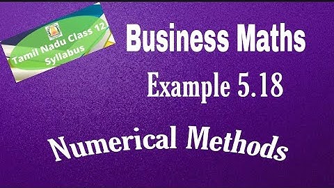 12th Business Maths Example 5.18