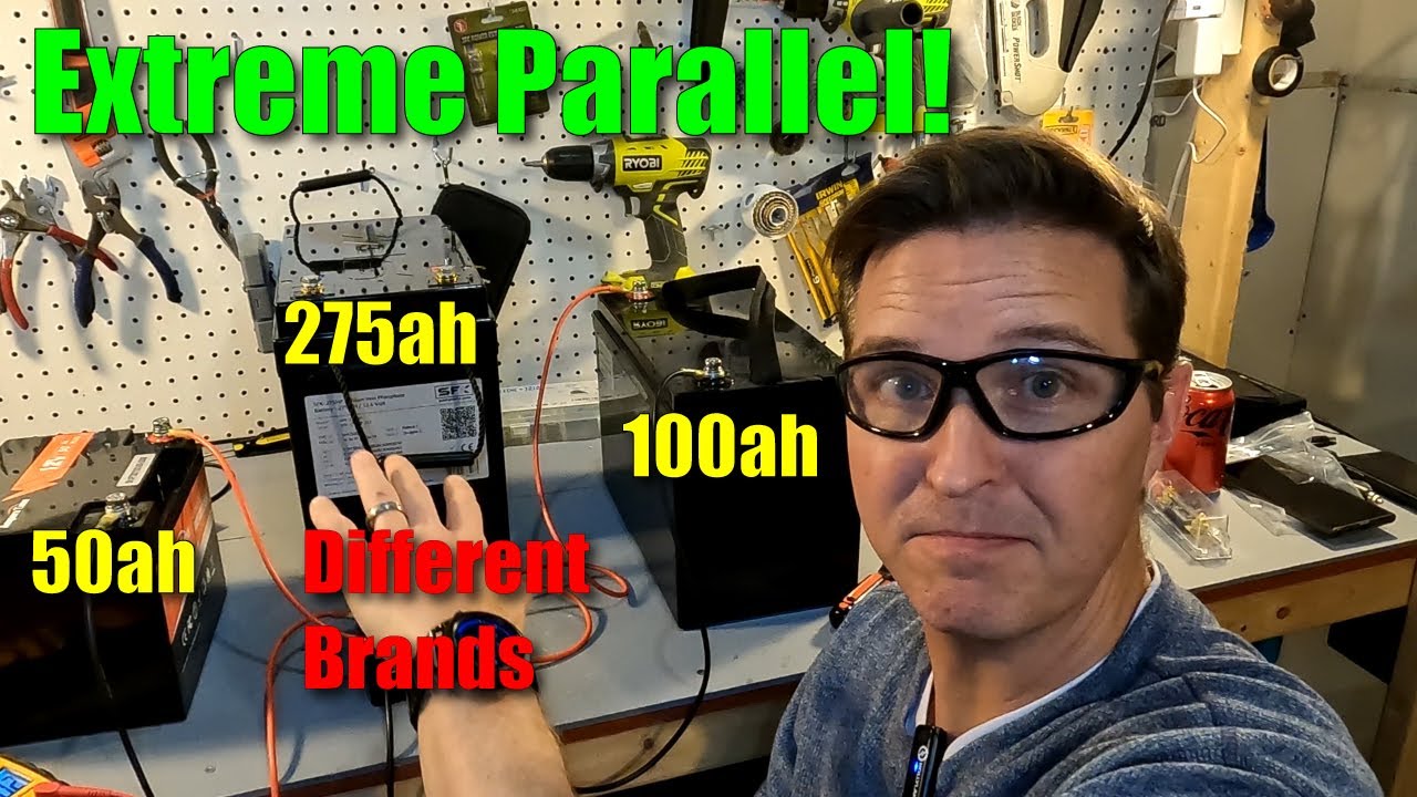 Parallel connecting lifepo4 batteries of different brands and sizes