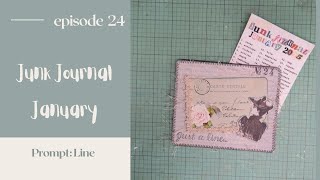 Craft with Me | Junk Journal January | Ep. 24 Line