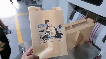 HIGH SPEED SANDWICH PAPER BAG MACHINE WITH PRINTER AND HOT NEEDLE PERFORATION