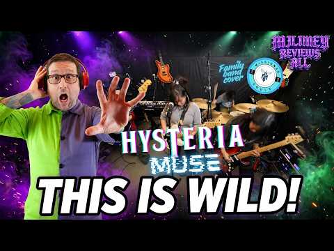 HYSTERIA - Muse | Missioned Souls Family Band Studio Cover Reaction! 🤯 THEY WENT OFF!
