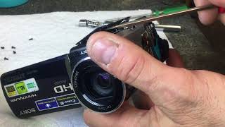 Sony Handycam HDR-CX150 Screen Black But Camera Turns On (broken ribbon)