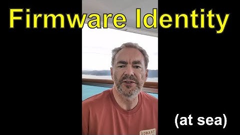 7. Firmware identity