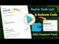 Free Paytm Cash &amp; Google Redeem code Earning App Trick | With Proof | 2022 Best Earning Apps
