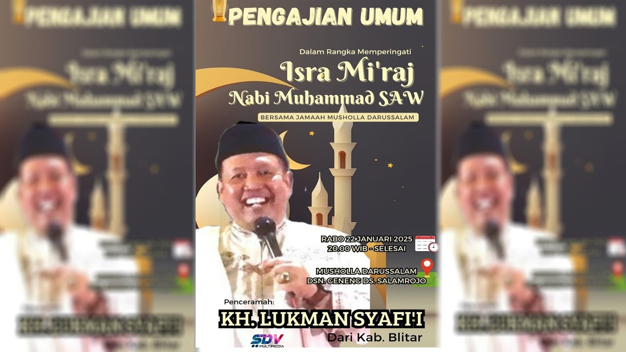 🔴 [LIVE] PENGAJIAN UMUM BERSAMA KH. LUKMAN SYAFII -BLITAR || MUSOLLA DARUSALAM-SALAMROJO BERBEK