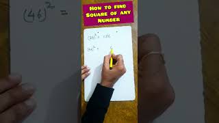 How to solve square of any number #shorts #maths