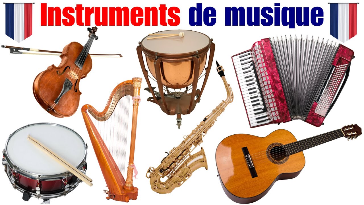 Les instruments de musique en français| Apprendre le vocabulaire français 🇫🇷| débutant (A1–A2)