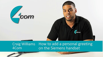 How to record a personal voicemail greeting using a Siemens business phone