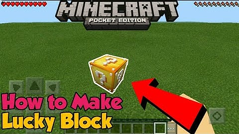 Minecraft PE | How To Make a Working Lucky Block! | Command Block creation