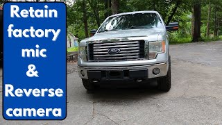 How to retain factory mic and reverse cam for aftermarket radio 12th gen Ford F150