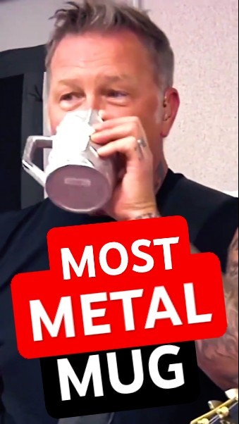 LARS ULRICH MAKING FUN OF JAMES HETFIELD METAL MUG #METALLICA #shorts