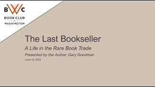 Book Talk at the Book Club of Washington